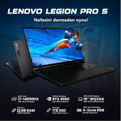 Lenovo Legion Pro 5  Bakida qiymeti