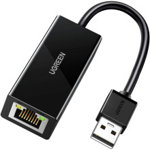 UGREEN USB 2.0 10/100Mbps Ethernet Adapter (Black) CR110 20254