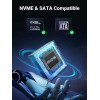 UGREEN M.2 SAT A NVMe Hard Dr ive Enclosure  CM400 90264-4. jpg