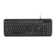 2E Keyboard KS120 White backlight USB Black (2E-KS120UB)