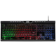 Keyboard 2E GAMING KG300 114key, USB-A, EN/UA/RU, LED, black